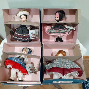 Vintage Madame Alexander Dolls (4); Denmark, Mexico, Gretel